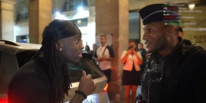 Kai Cenat demande à la police de Paris de libérer Travis Scott en direct sur Twitch (Vidéo)