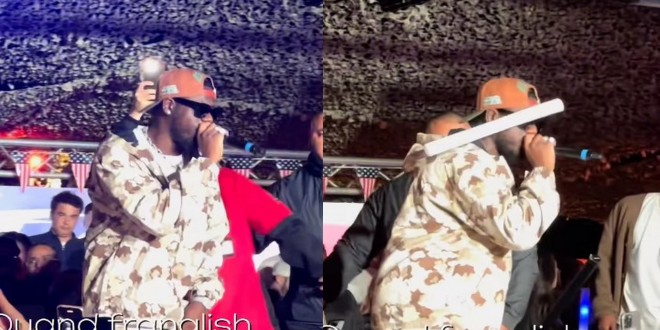 Franglish réagit après avoir été touché par un projectile pendant son concert (vidéo)
