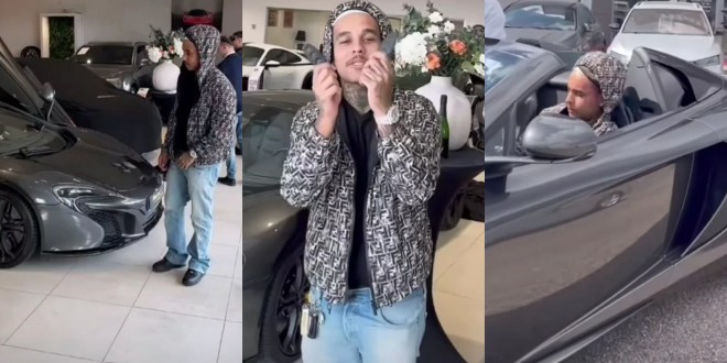 Zola s’offre une McLaren 650s Spider et prouve qu’il l’a payée 160k euros cash